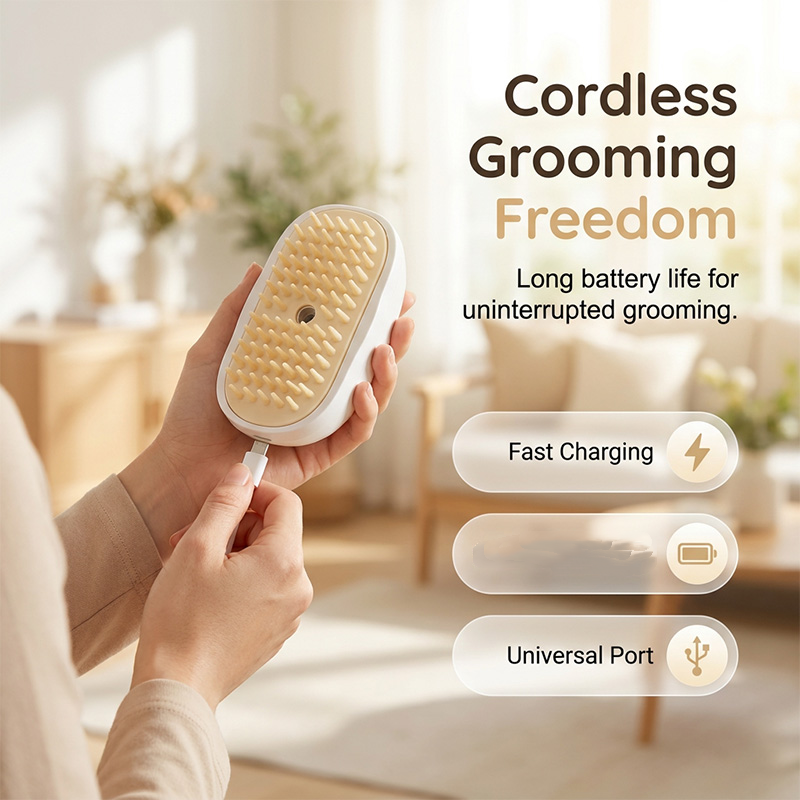 3-in-1 Pet Spray Massage Brush