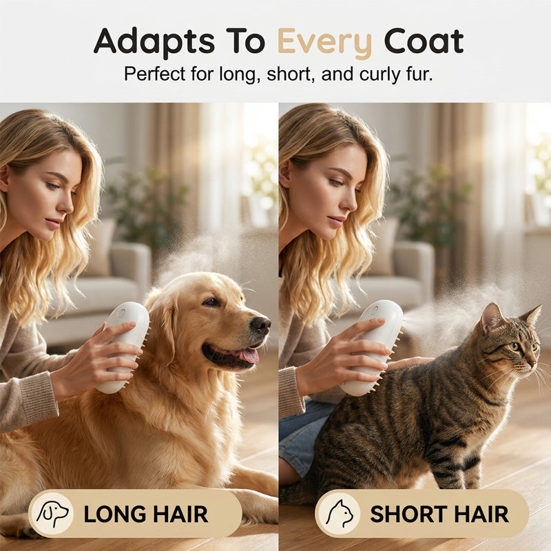 3-in-1 Pet Spray Massage Brush