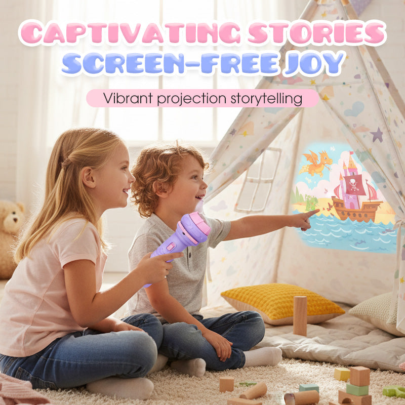🔥Limited stock available 50% OFF🔥Early Education Projector Torch for Kids