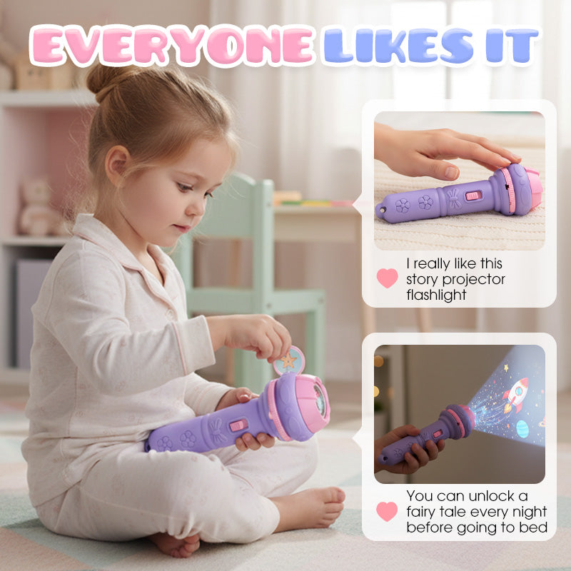 🔥Limited stock available 50% OFF🔥Early Education Projector Torch for Kids