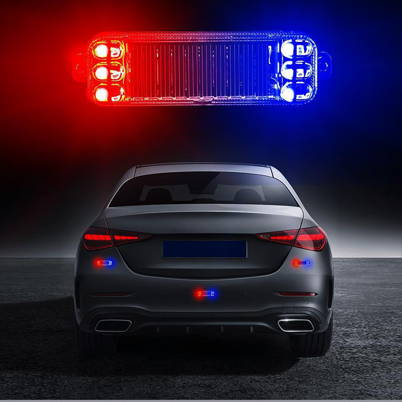 Solar-Powered LED Strobe Warning Light