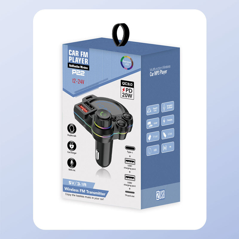 Dual Fast-Charging Car FM Transmitter