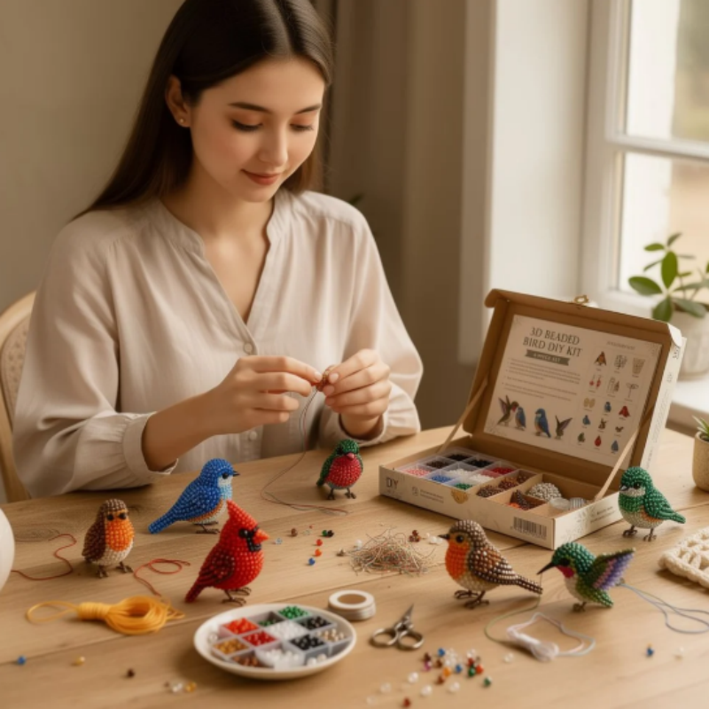 ⏰️Last Day For Free Shipping⌛️3D Beaded Animal DIY Craft Kit