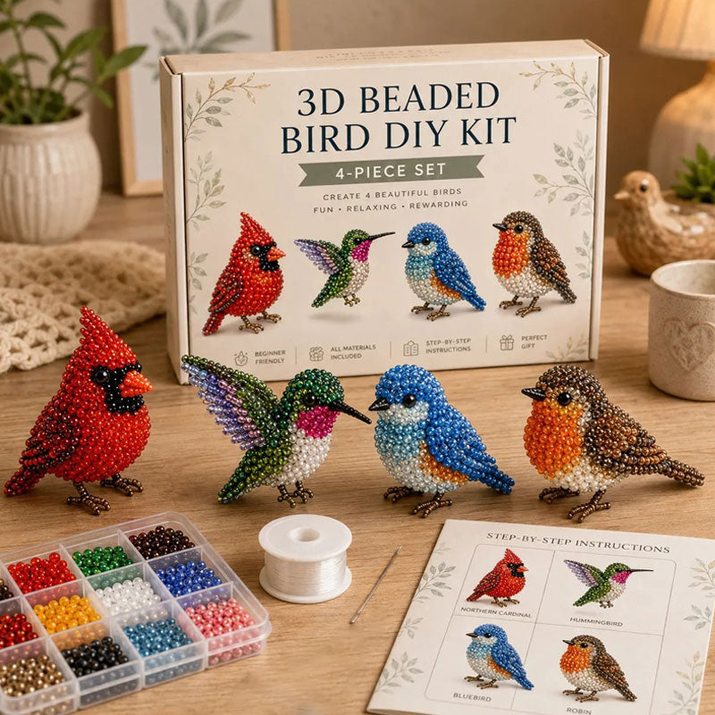 ⏰️Last Day For Free Shipping⌛️3D Beaded Animal DIY Craft Kit