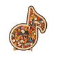 Wooden Musical Note Jigsaw Puzzle