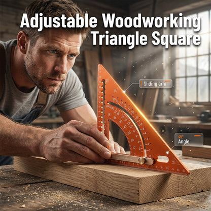 📐 LIMITED-TIME 50% OFF! ✨ Precision Woodworking Triangle Square – Adjustable, Anti-Rust, Alloy 🛠️