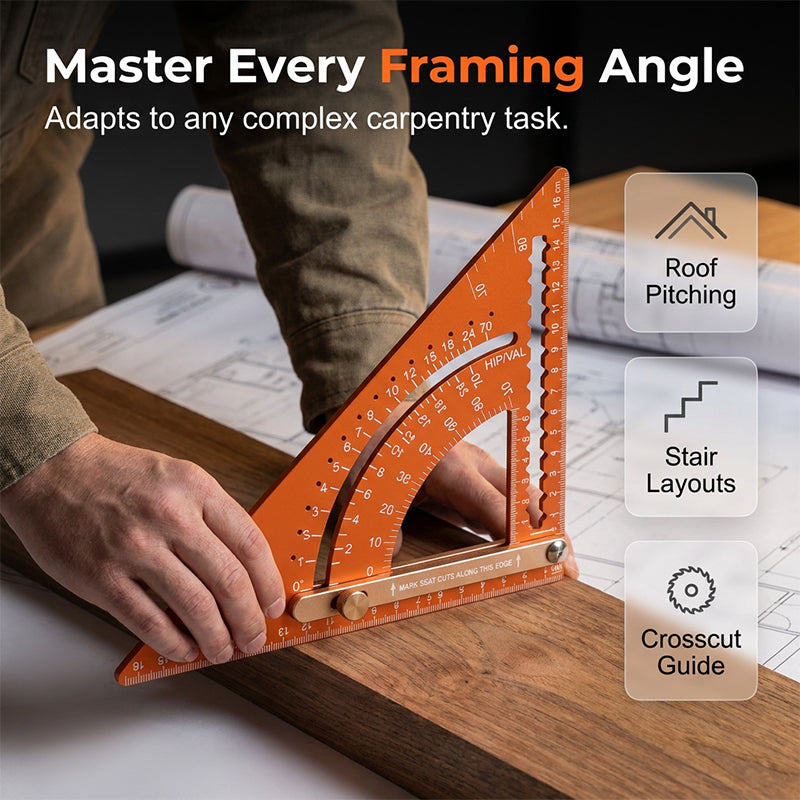 📐 LIMITED-TIME 50% OFF! ✨ Precision Woodworking Triangle Square – Adjustable, Anti-Rust, Alloy 🛠️