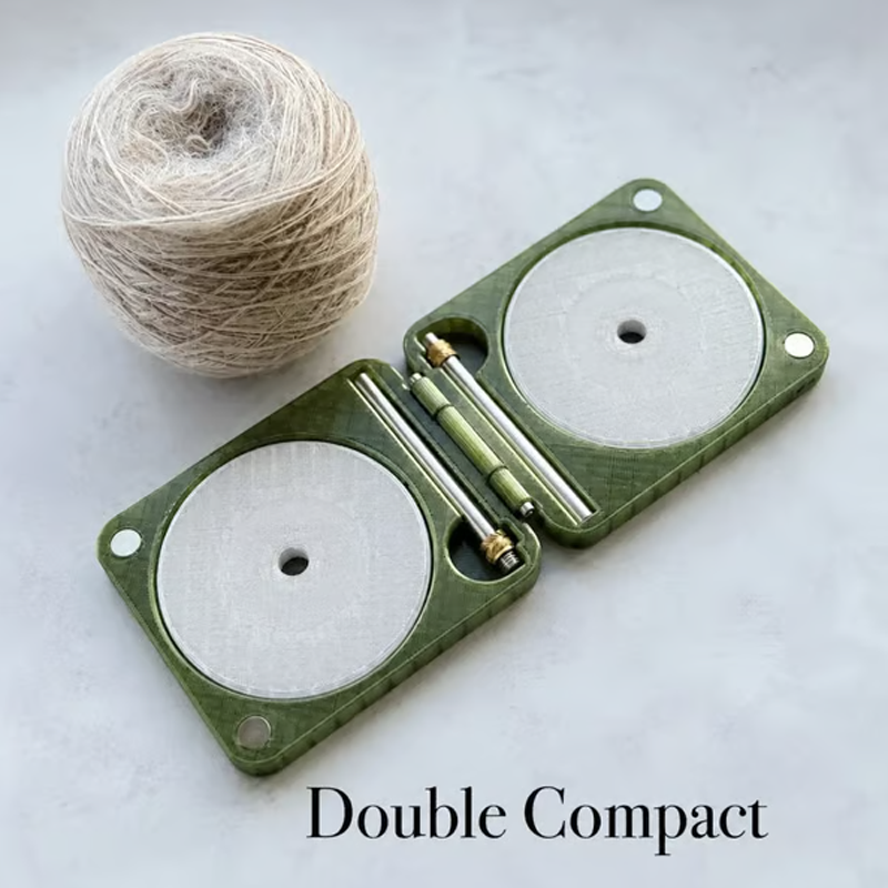 Portable Double Yarn Holder for Crochet & Knitting