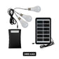 Solar Powered LED Lighting System with 3 Bulbs