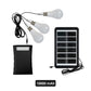 Solar Powered LED Lighting System with 3 Bulbs