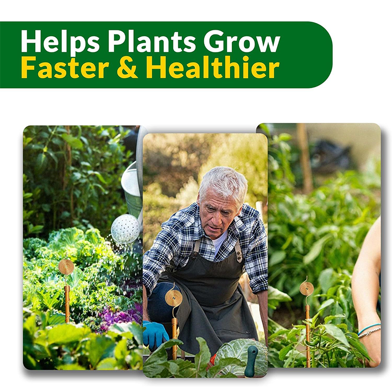 Growth-Boosting Electroculture Plant Stakes