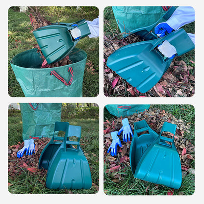 Large Leaf Scoop Hand Rake for Garden Cleanup