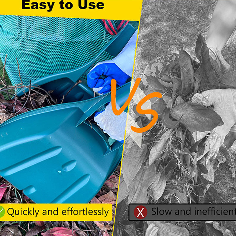 Large Leaf Scoop Hand Rake for Garden Cleanup