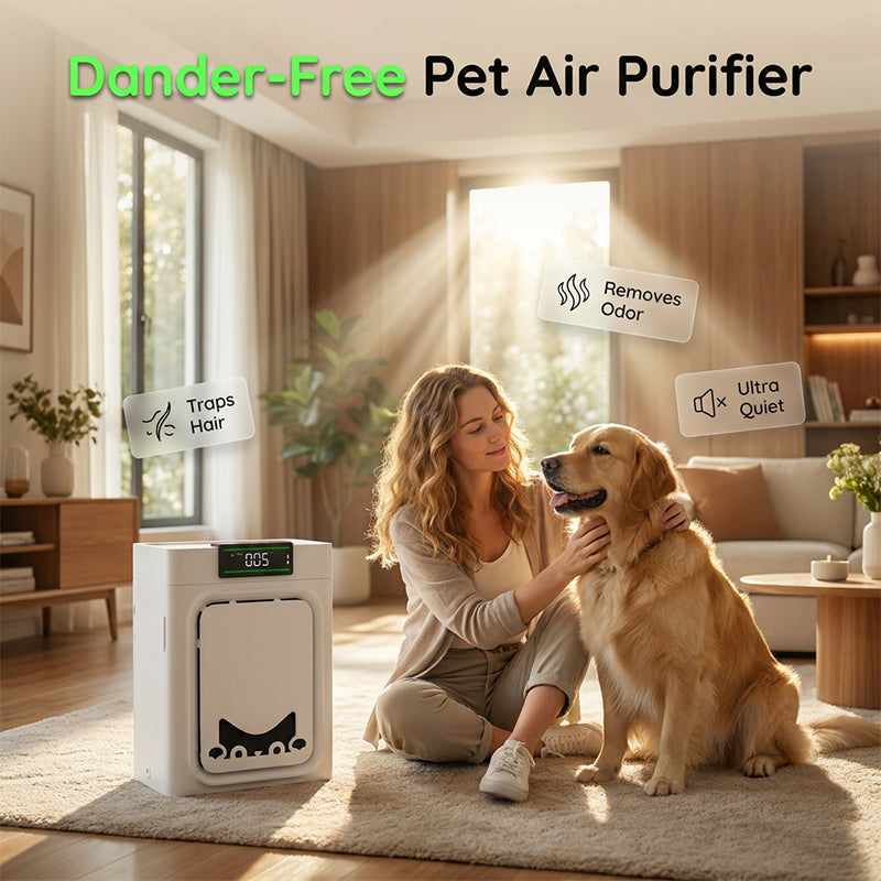🐾 49% OFF NOW! 🌬️ Pet Air Purifier with Washable Filter – Captures dander, hair & odors – Quiet operation, compact – perfect for homes with dogs or cats 🐕