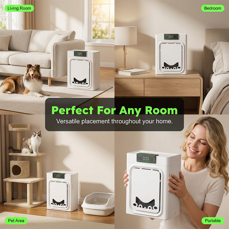 🐾 49% OFF NOW! 🌬️ Pet Air Purifier with Washable Filter – Captures dander, hair & odors – Quiet operation, compact – perfect for homes with dogs or cats 🐕