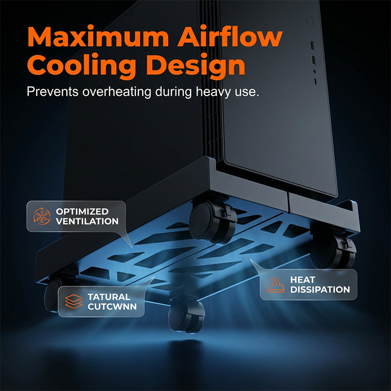 Rolling Computer Tower Stand for PC Case