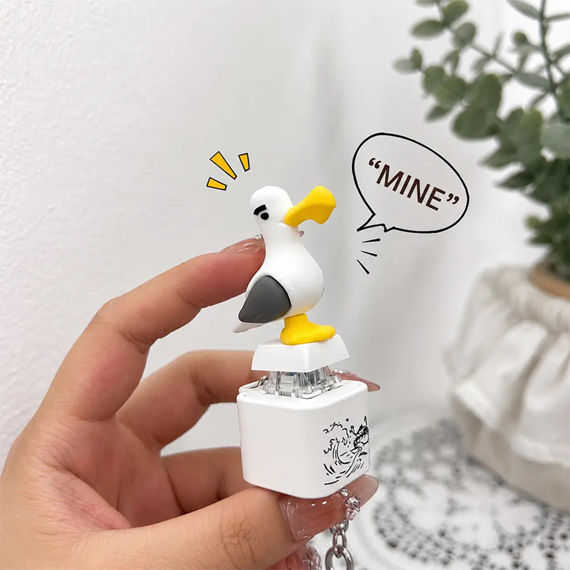 Stress Relief Sound Button Rechargeable Keychain