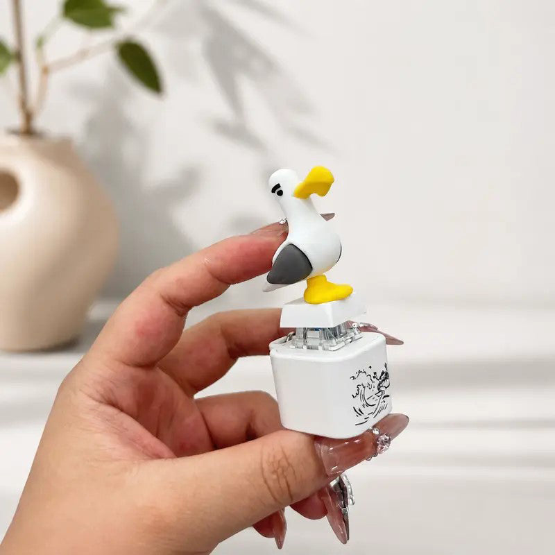 Stress Relief Sound Button Rechargeable Keychain