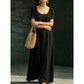 Minimalist Scoop Neck Summer Maxi Dress