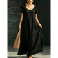 Minimalist Scoop Neck Summer Maxi Dress