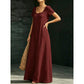 Minimalist Scoop Neck Summer Maxi Dress