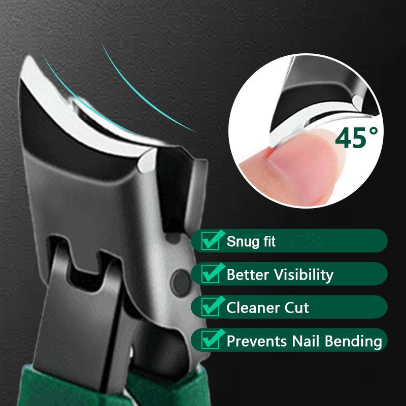 ✂️🦶 Wide-jaw nail clippers – sharp, anti-splash, ergonomic & rust-proof! 🌟 Buy 2 get 8% off!