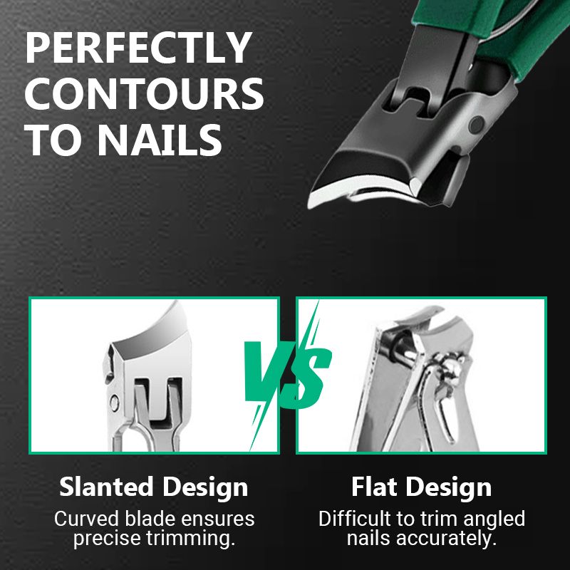 ✂️🦶 Wide-jaw nail clippers – sharp, anti-splash, ergonomic & rust-proof! 🌟 Buy 2 get 8% off!