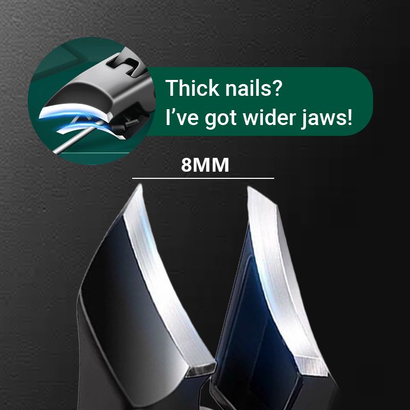 ✂️🦶 Wide-jaw nail clippers – sharp, anti-splash, ergonomic & rust-proof! 🌟 Buy 2 get 8% off!