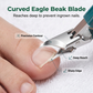 ✂️ Precision Nail Care 3-Piece Set | Curved Blade Prevents Splitting - Double-Sided File Smooths Rough Edges | 🏃‍ At-Home Care - Perfect for Travel