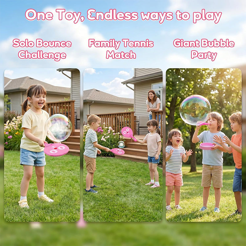 Interactive Bubble Ball Racket Toy for Kids