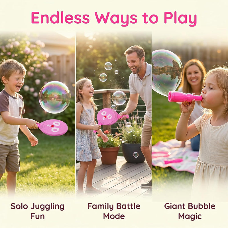 Interactive Bubble Ball Racket Toy for Kids