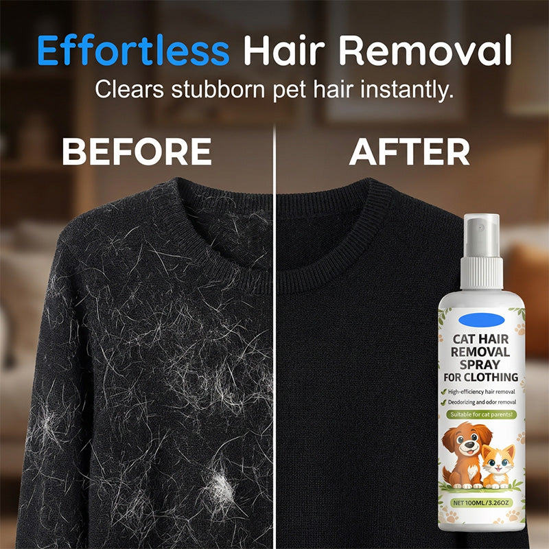 Pet Hair Removal Spray for Fabrics and Clothing