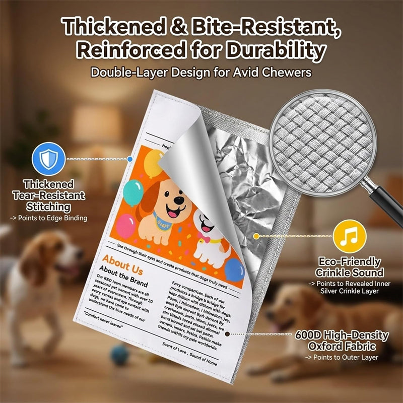 Durable Newspaper Dog Chew Toy