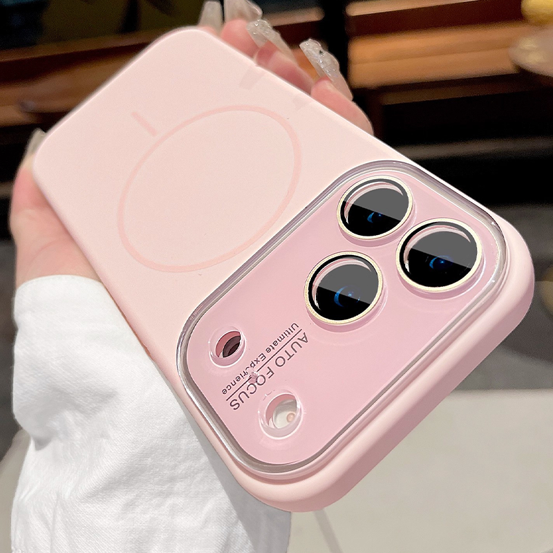 Magnetic Phone Case with Built-in Lens Protector