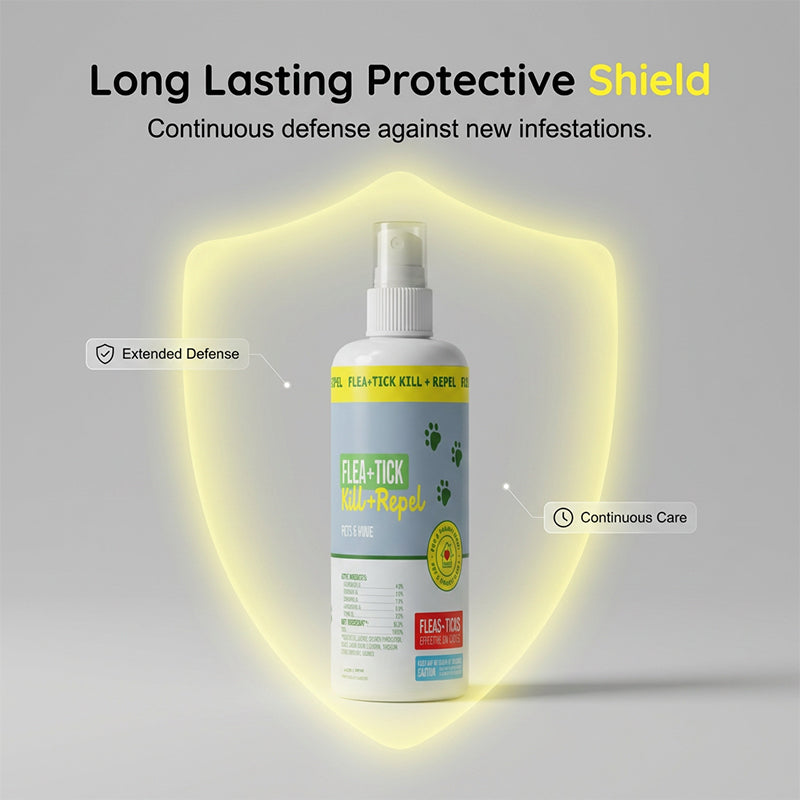 Natural Flea and Tick Repellent Spray for Cats