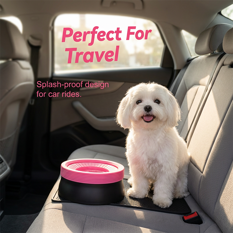 No-Spill Floating Pet Water Bowl