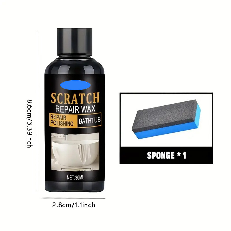 Bathroom Scratch Repair Wax with Sponge