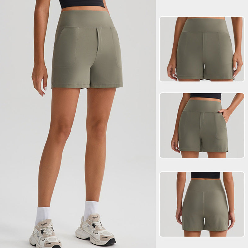 Women's High Waist Gym Fitness Shorts