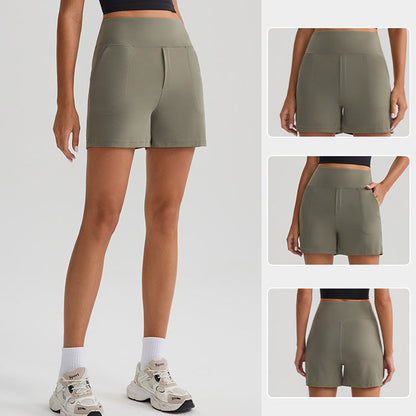 Women's High Waist Gym Fitness Shorts