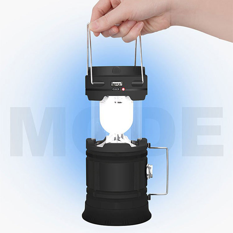 Solar Powered Retractable Camping Light