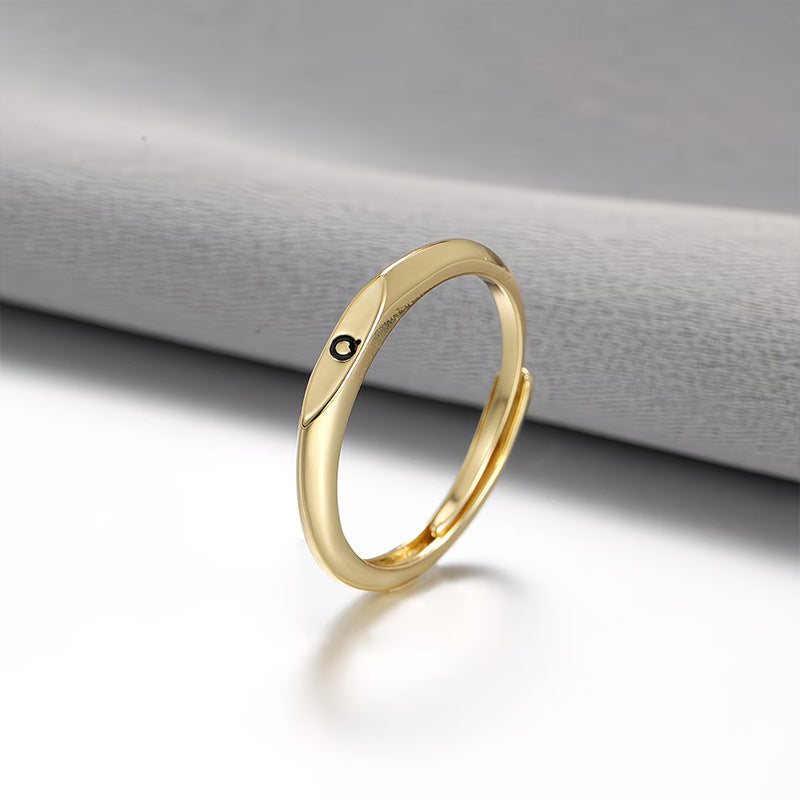 Minimalist Initial Ring for Everyday Elegance
