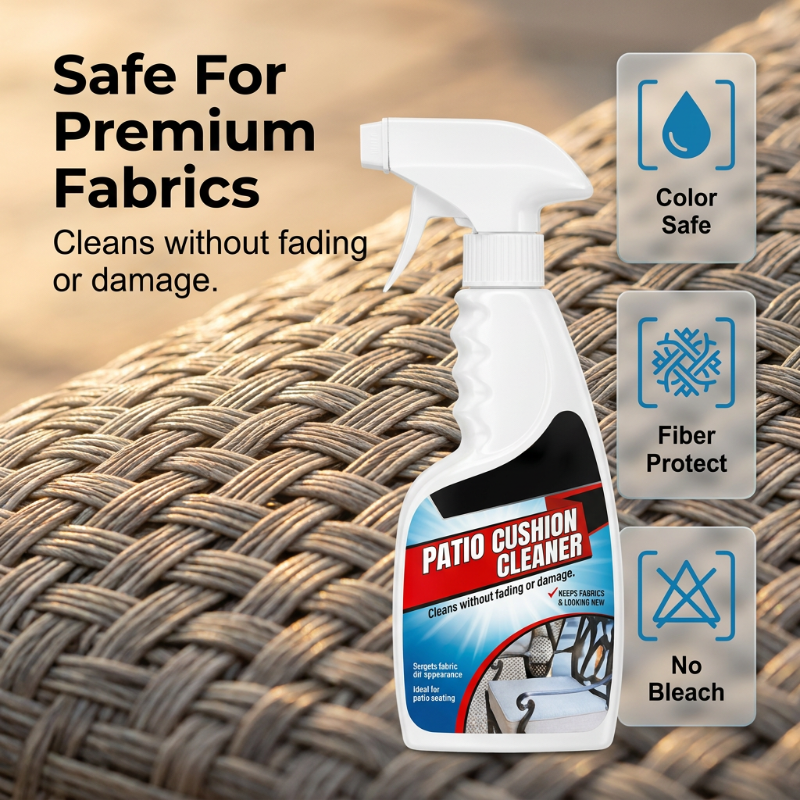Patio Cushion Cleaner Spray for Deep Stain Removal and Fabric Refreshing