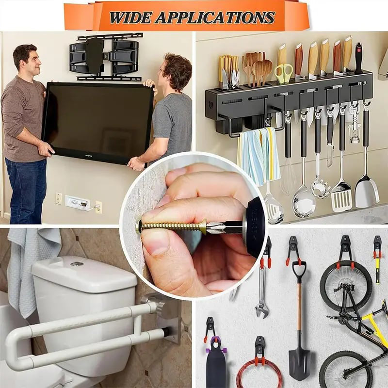 Self Drilling Drywall Anchors with Screws Kit