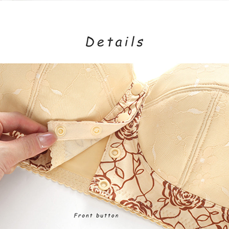 Wire-Free Support Bra with Wide Straps
