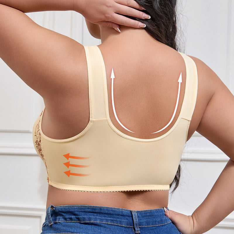 Wire-Free Support Bra with Wide Straps