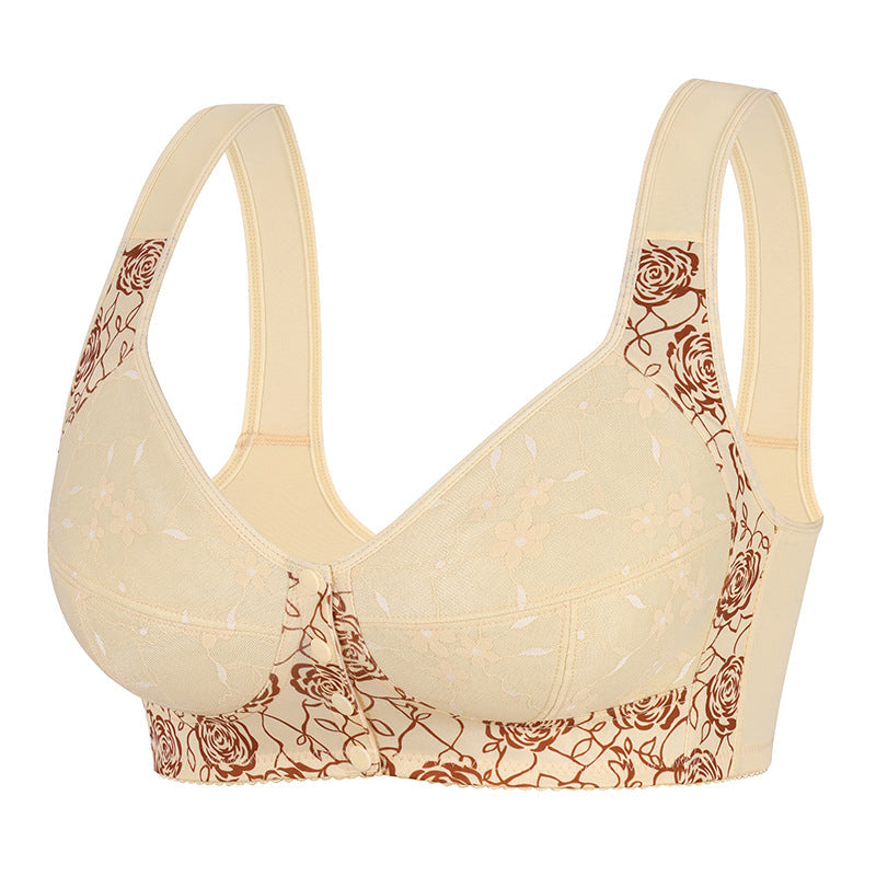 Wire-Free Support Bra with Wide Straps