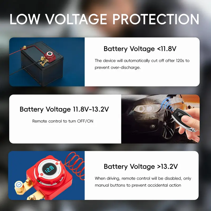 🔋🔥 12V/24V Automotive Battery Cut-off Relay Switch