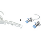 🧥📦 Foldable clothes hanger – 5 hooks, space-saving, perfect for travel!