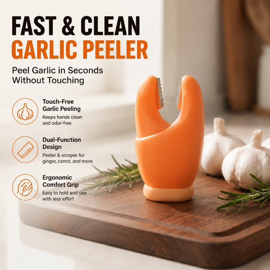 Multi-functional Finger Garlic Peeler