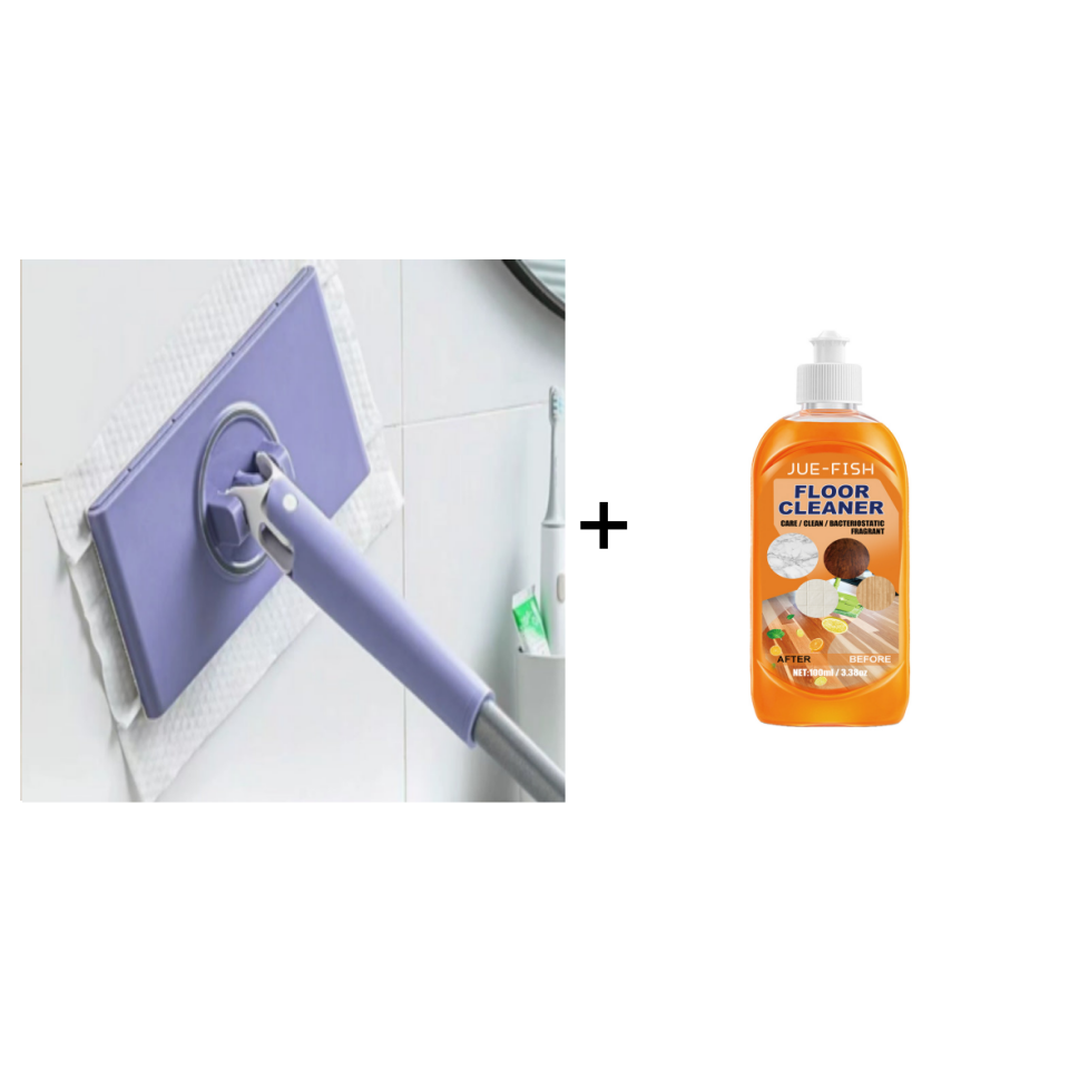 Hands-Free Mini Mop Compatible with Face Towels